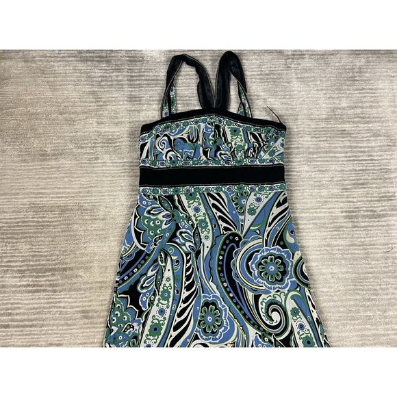 Mix It Dress Womens 14 Multicolor Sleeveless Maxi Lined Nylon Beaded‎ NWT - Picture 2 of 13